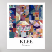 Burggarten door Paul Klee Poster (Voorkant)