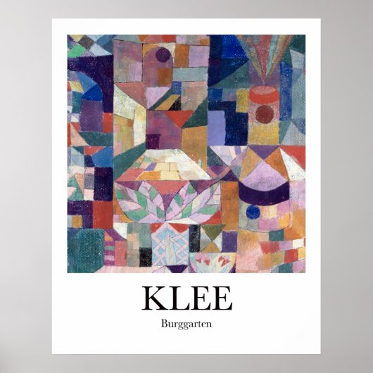Burggarten door Paul Klee Poster (Voorkant)