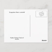 Burggraben-Klamm waterval Briefkaart (Achterkant)