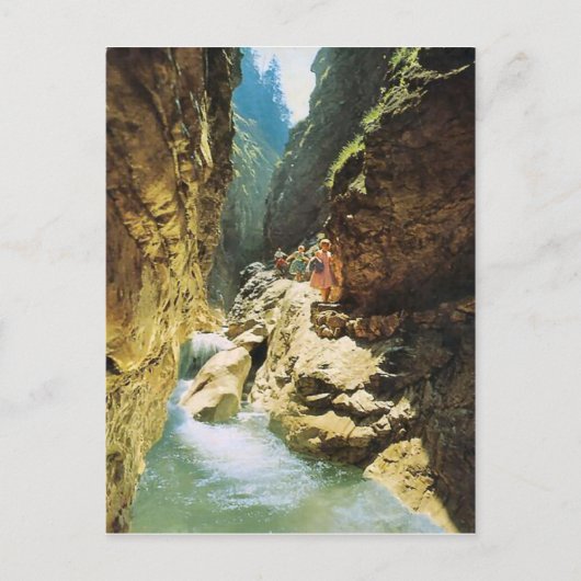Burggraben-Klamm waterval Briefkaart (Voorkant)
