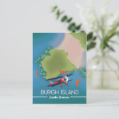 Burgh Island Devon reiskaart Briefkaart (Staand voorkant)