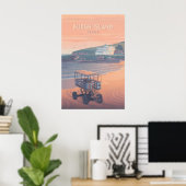 Burgh Island Devon Travel Poster (Thuiskantoor)