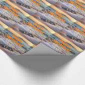 Burgh Island op Sundown, Happy Birthday Cadeaupapier (Hoek)