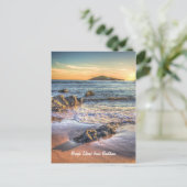 Burgh Island van Bantham bij Sundown... Briefkaart (Staand voorkant)