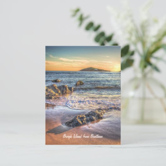 Burgh Island van Bantham bij Sundown... Briefkaart (Staand voorkant)