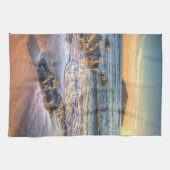 Burgh Island van Bantham bij Sundown... Theedoek (Horizontaal)