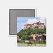 BURGHAUSEN CASTLE, DUITSLAND MAGNEET (Voorkant / Achterkant)