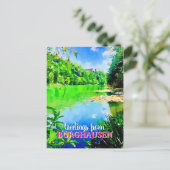 Burghausen Wöhrseebad in Beieren Briefkaart (Staand voorkant)