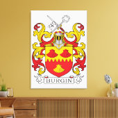 Burgin Family Crest Canvas Afdruk (Insitu (Woonkamer))