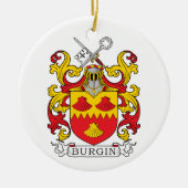 Burgin Family Crest Keramisch Ornament (Voorkant)