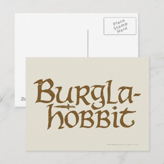 Burgla Hobbit Briefkaart (Voorkant / Achterkant)