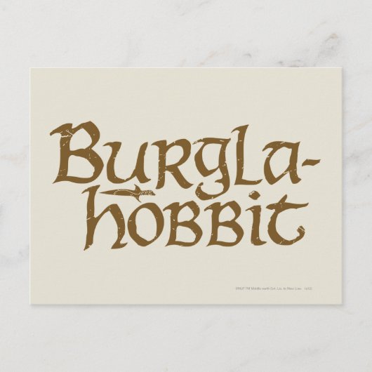 Burgla Hobbit Briefkaart (Voorkant)
