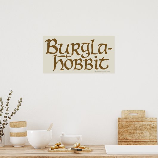 Burgla Hobbit Poster (Keuken)