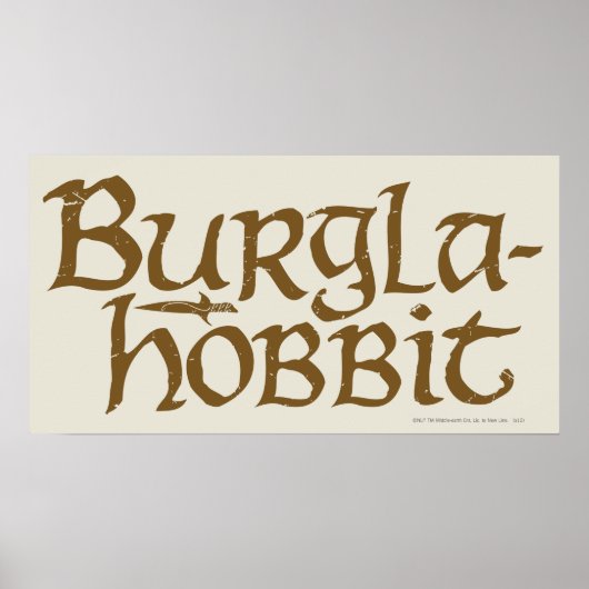 Burgla Hobbit Poster (Voorkant)