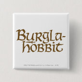 Burgla Hobbit Vierkante Button 5,1 Cm (Voorkant)
