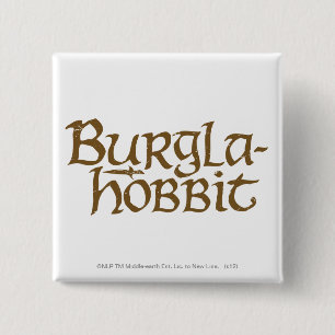 Burgla Hobbit Vierkante Button 5,1 Cm