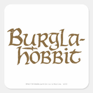Burgla Hobbit Vierkante Sticker