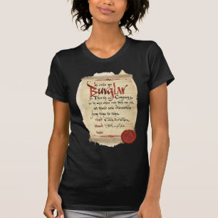 Burglar-contract T-shirt