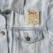 Burglar-contract Vierkante Button 5,1 Cm (In situ)