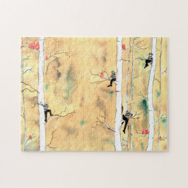 Burglars en Russische nestpoppen - Puzzle Legpuzzel