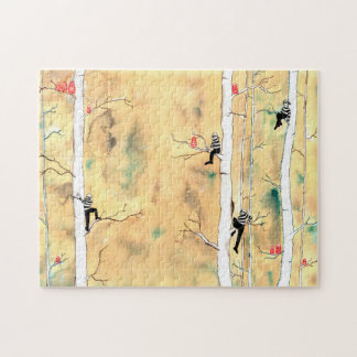 Burglars en Russische nestpoppen - Puzzle Legpuzzel