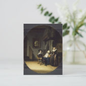 Burgomaster Hasselaar en Zijn vrouw van Gerrit Dou Briefkaart (Staand voorkant)