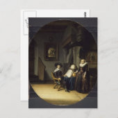 Burgomaster Hasselaar en Zijn vrouw van Gerrit Dou Briefkaart (Voorkant / Achterkant)