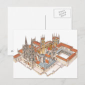 Burgos Cathedraal. Spanje Briefkaart (Voorkant / Achterkant)