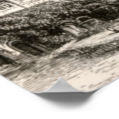 Burgos Cathedraal Spanje Castle Gothic Spire  Poster (Hoek)