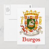 Burgos Puerto Rico Shield Briefkaart (Voorkant / Achterkant)