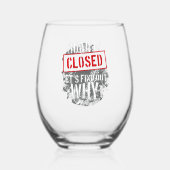 burgostumpow wijnglas zonder voet (Voorkant)