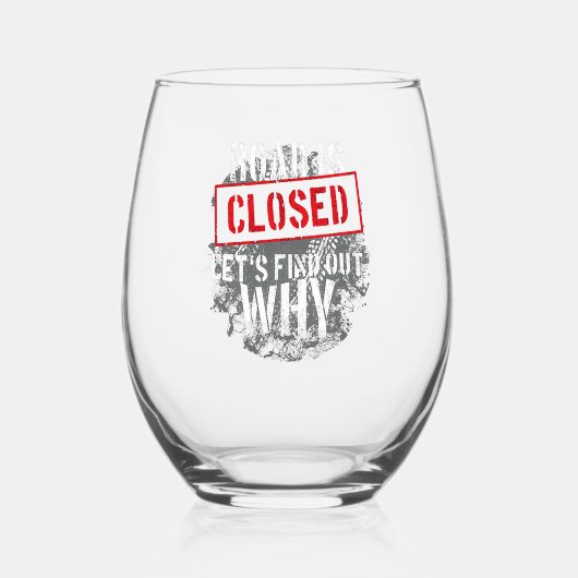 burgostumpow wijnglas zonder voet (Voorkant)