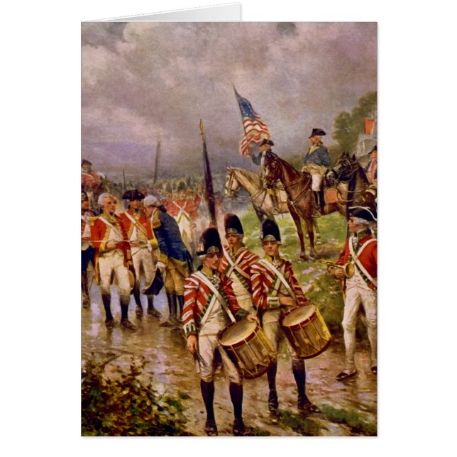Burgoyne's Surrender in Saratoga door Percy Moran (Voorkant)