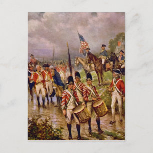 Burgoyne's Surrender in Saratoga door Percy Moran Briefkaart