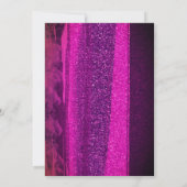 Burgundy abstracte overlay foto bruiloft kaart (Achterkant)