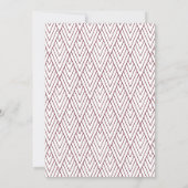 Burgundy Afstuderen Aankondiging (Achterkant)