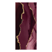 burgundy agate in zwarte lijst reclamekaart (Achterkant)