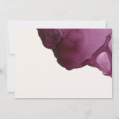 Burgundy Alcohol Ink Stationery Note Card Notitiekaartje (Achterkant)