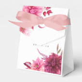 Burgundy and Blush Fall Wedding Guest Dank je Bedankdoosjes (Voorkant Zijde)