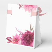 Burgundy and Blush Fall Wedding Guest Dank je Bedankdoosjes (Achterkant)