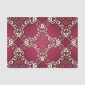 Burgundy and Gold Elegant  Classic Royal Tissuepapier (Voorkant)