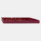 Burgundy and Gold Personalized Wedding Guestbook Gastenboek (Rug)