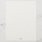 Burgundy and Gray Floral Stationery Paper Briefhoofd (Achterkant)