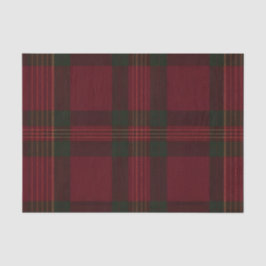 Burgundy and Green Plaid Tissue Paper Tissuepapier