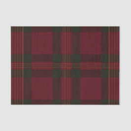 Burgundy and Green Plaid Tissue Paper Tissuepapier