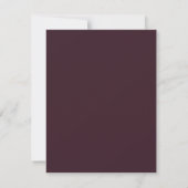 Burgundy and Sage Arch Save the Date | Invitation Kaart (Achterkant)