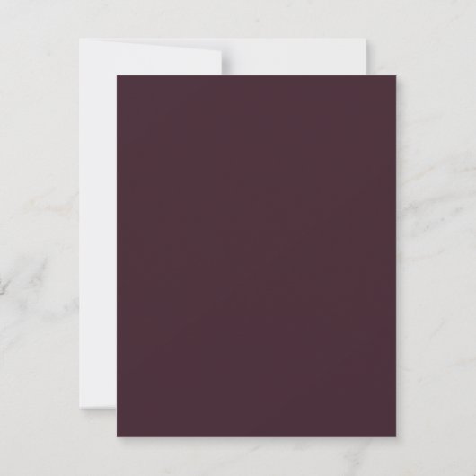 Burgundy and Sage Arch Save the Date | Invitation Kaart (Achterkant)