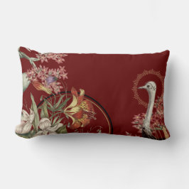 Burgundy Artistic Tiger Lily Floral Design Kussen