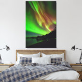 Burgundy Aurora Canvas Afdruk (Insitu (Slaapkamer))