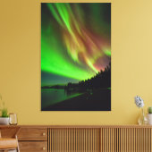 Burgundy Aurora Canvas Afdruk (Insitu (Woonkamer))